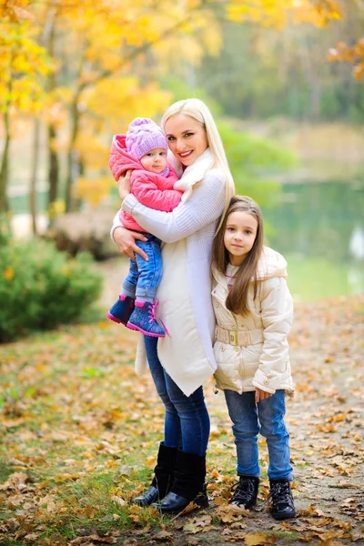 아름 다운 공원에서 가족 — 스톡 사진