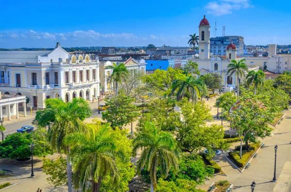 Vista Aérea Ciudad Santiago Cuba — Foto de Stock
