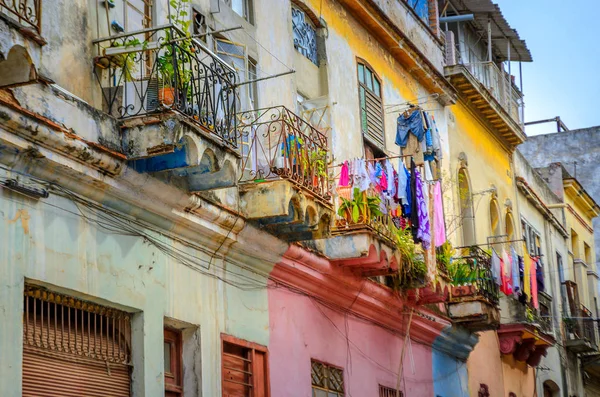 Barrios Antiguos Capital Cubana Habana — Foto de Stock