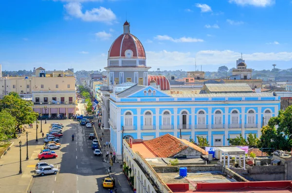 Vista Aérea Plaza Central Ciudad Cubana — Foto de Stock
