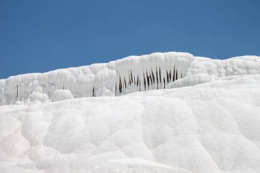 Beyaz Traverten Pamukkale içinde. Türkiye
