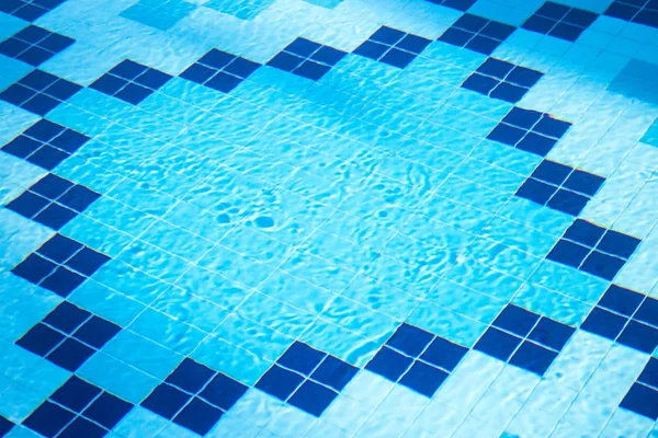 Tiles Bottom Swimming Pool — Stock Photo, Image