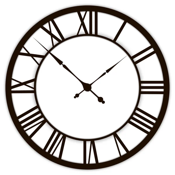 時計の文字の現実的な時間 — ストックベクタ