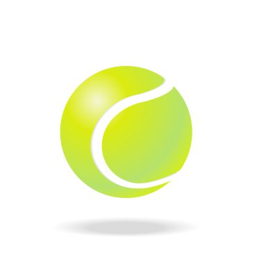 Tenis topu. Gerçekçi vektör çizim