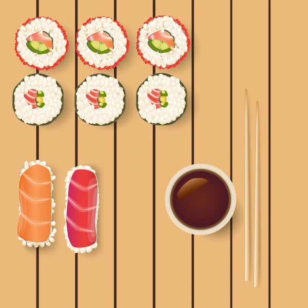 Sushi-Icon Set — Stockvektor