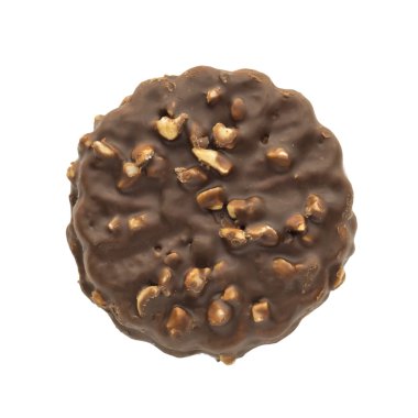 Çerez çikolata ve fıstık ile kaplı