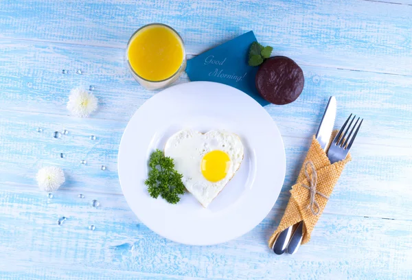 Önskar god morgon. Frukost för en älskad. Morgon önskan. — Stockfoto