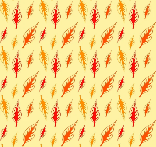 Sonbahar yaprakları deseni.