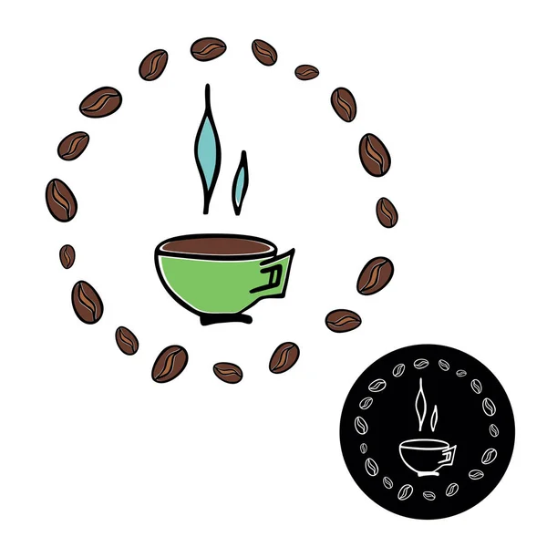 Taza de café vector ilustración. — Vector de stock