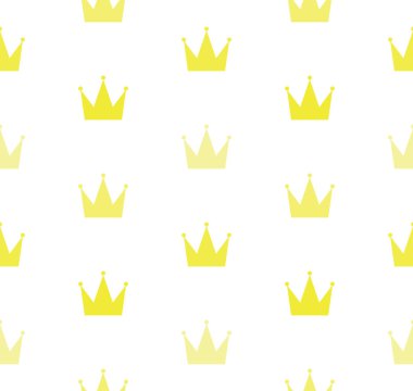 Vintage seamless modeli. Sorunsuz altın glitter taç desen arka plan