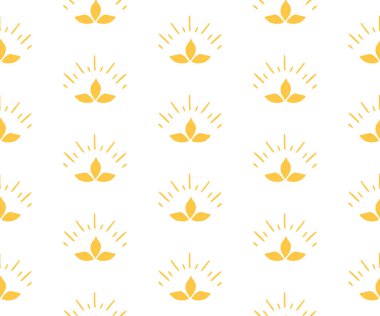 Buğday vektör seamless modeli. Buğday tahıl seamless modeli