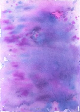 Renkli menekşe suluboya arka plan. El yapımı doku. 