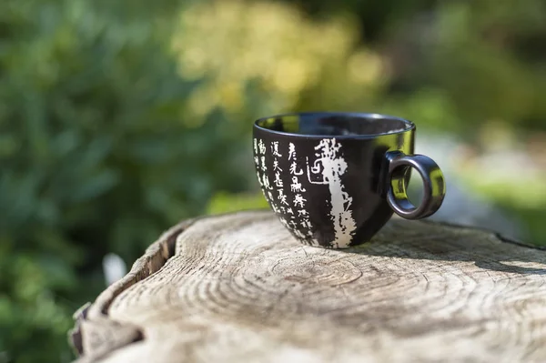 Japanese tea / coffe cup on wood