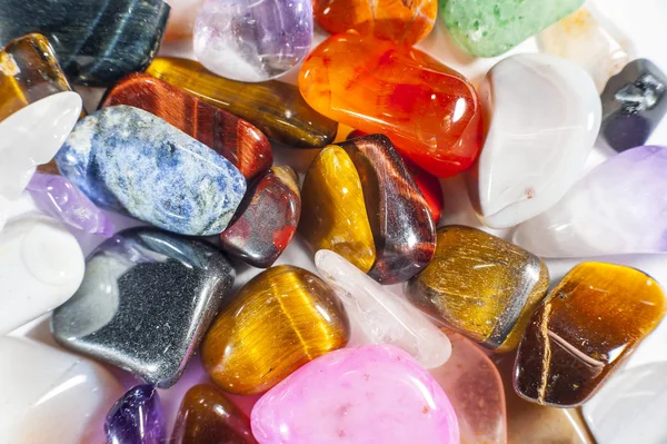 Full frame of rounded gemstones — Stock Photo, Image