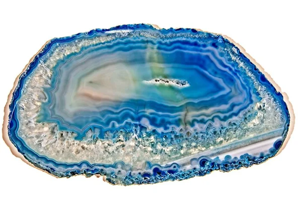 Agate crystal cut — Stock Photo, Image