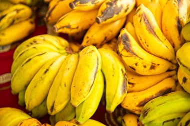 Olgunlaşmış sarı muzlar