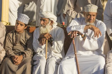 İnsanlar Nizwa keçi Market