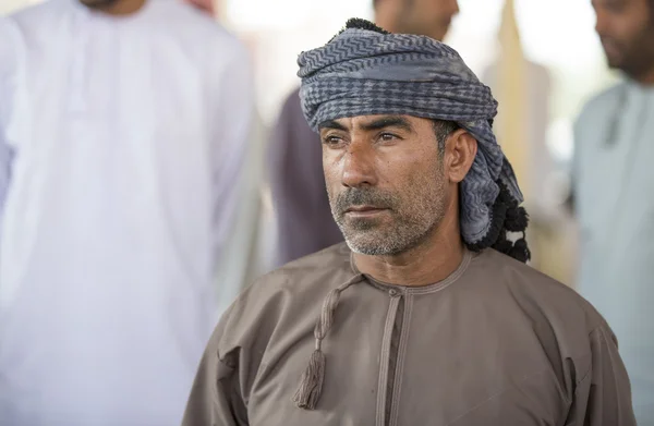 Homem Omni no mercado de cabras de Nizwa — Fotografia de Stock