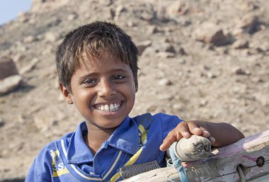 Yemeni boy in Socotra clipart