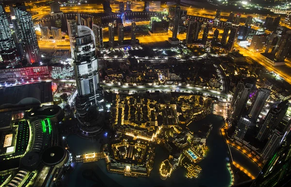 Città di Dubai da Burj Khalifa — Foto Stock