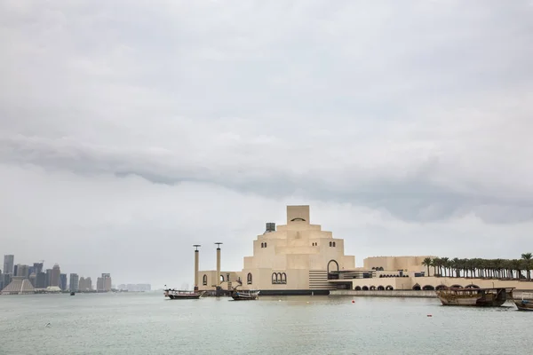 Traditionelle Dhows in doha — Stockfoto