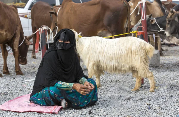 Омани на козьем рынке — стоковое фото