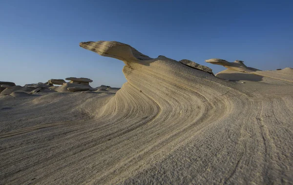 Пісок утворень у пустелі, поблизу Абу-Дабі — стокове фото