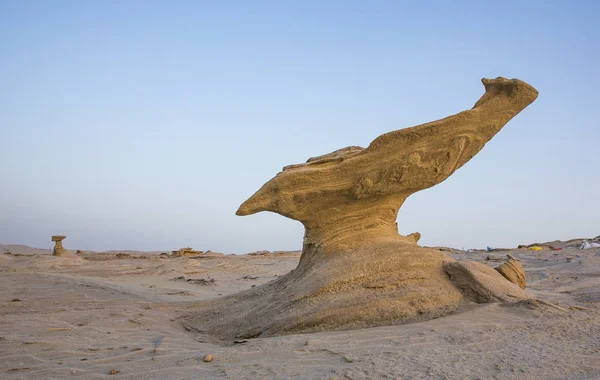 Pískové útvary v poušti poblíž Abu Dhabi — Stock fotografie