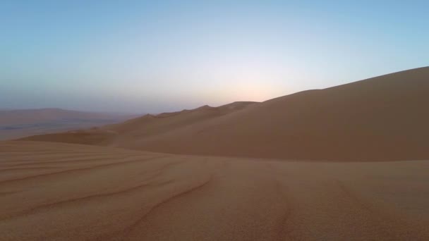 Dunas de areia do deserto de Liwa — Vídeo de Stock