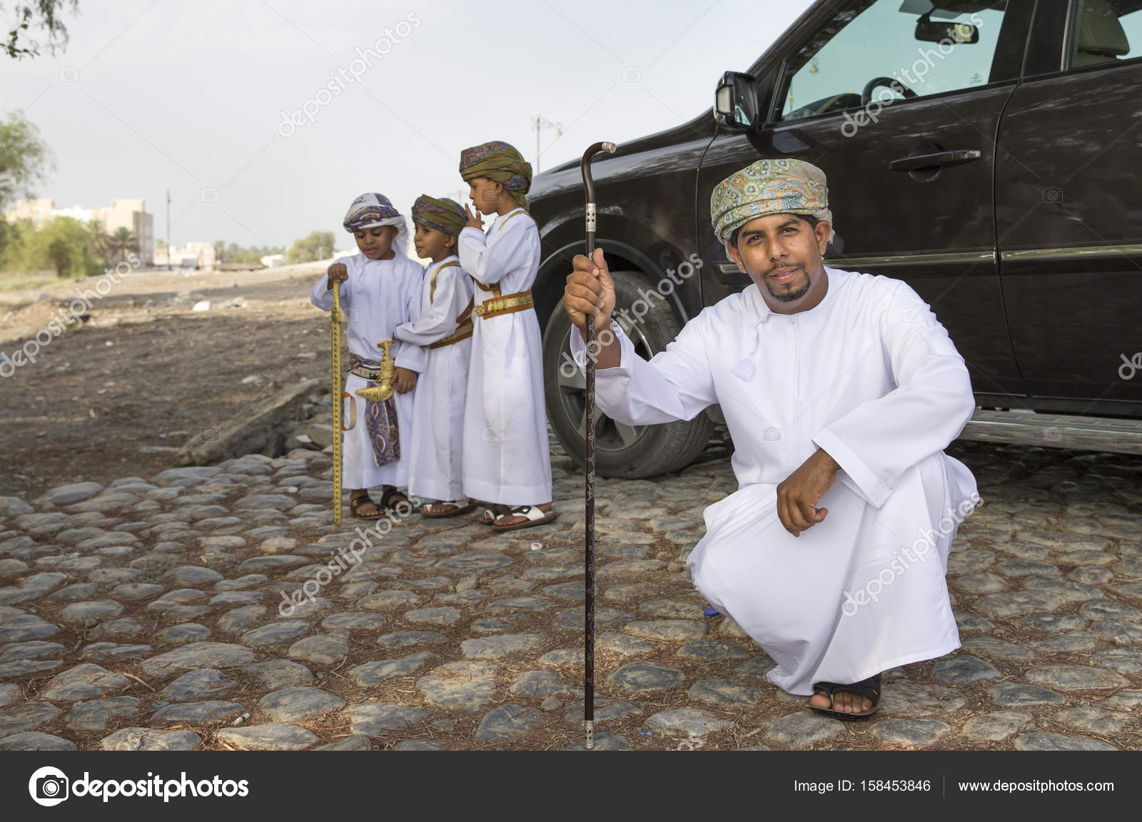 Omani man dressed for Eid al Fitr — Stock Editorial Photo