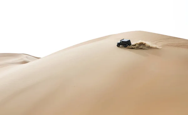 Carro dirigindo em Rub al Khali Desert — Fotografia de Stock
