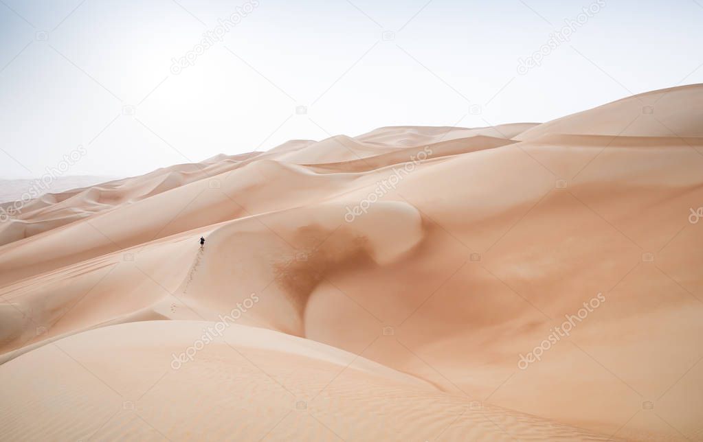 woman in Rub al Khali Desert