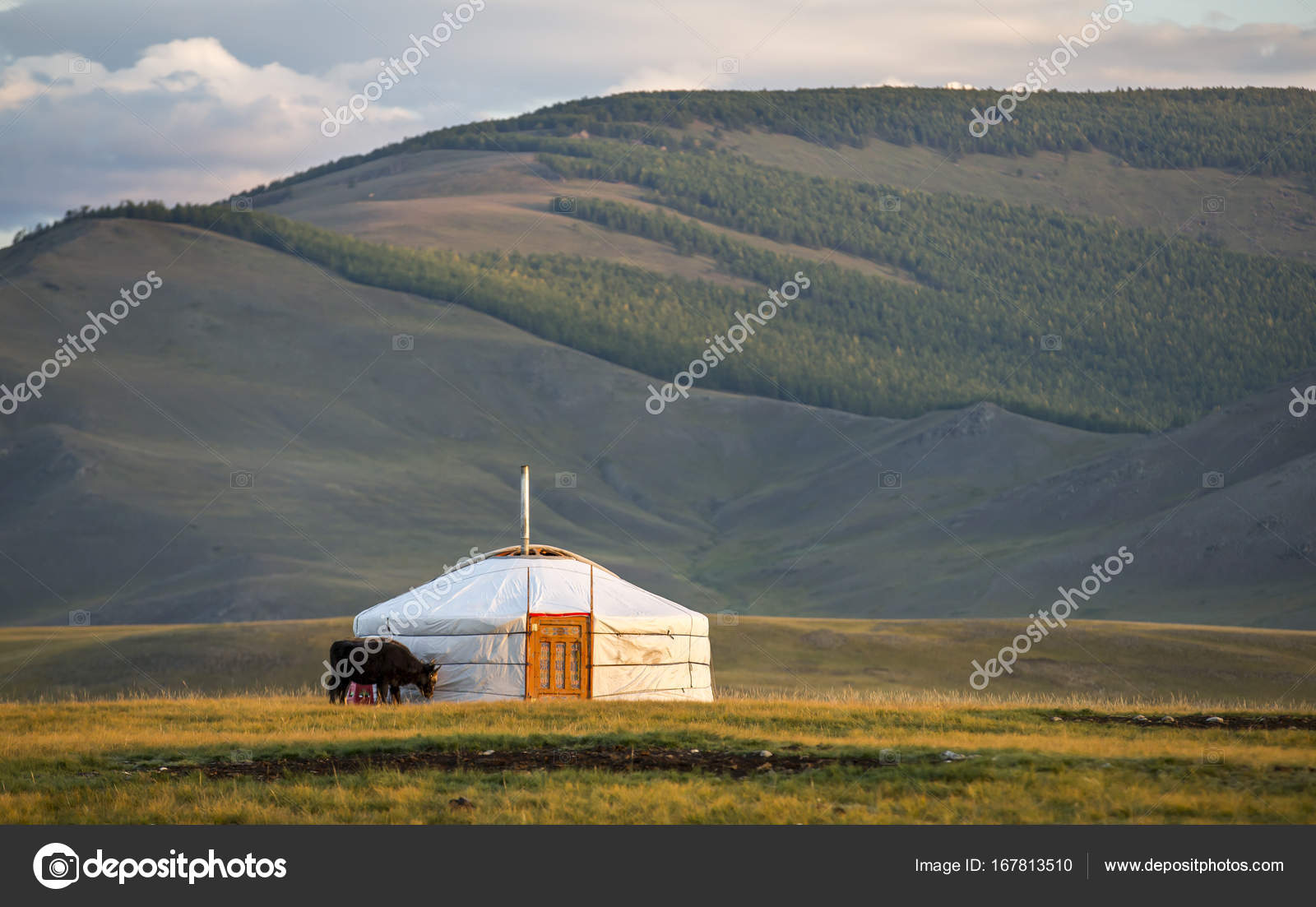 Mongolian ger in landscape of Mongolia ⬇ Stock Photo, Image by ...