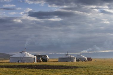Peyzaj Moğolistan Moğol gers