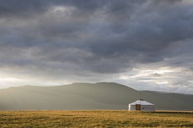 Kuzey Moğolistan'da Moğol yurt