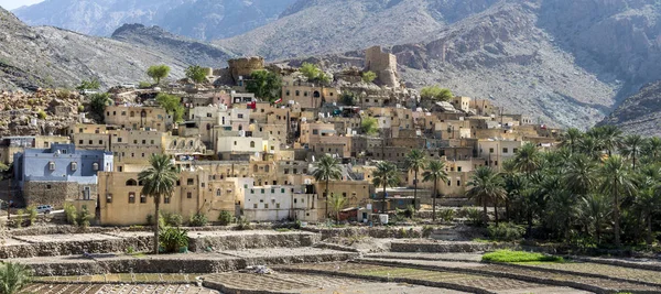 Pueblo Bald Sayt Las Montañas Omán —  Fotos de Stock