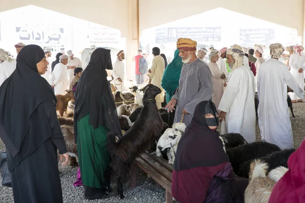 Sinaw オマーン 2017 アラビア人動物の市場での取引 — ストック写真