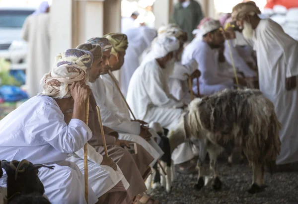 Compra de cabras num mercado — Fotografia de Stock