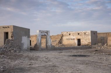 Old abandoned village in Ras Al Khaimah clipart
