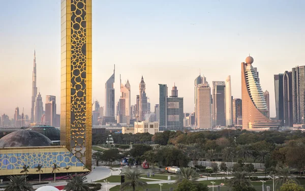 Dubaj Spojené Arabské Emiráty Ledna 2018 Dubai Snímku Budova Při — Stock fotografie