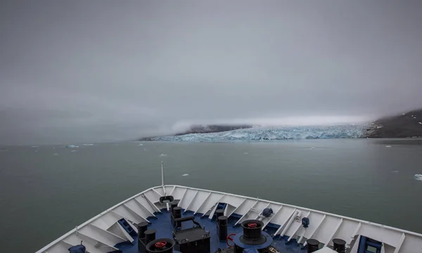Hatalmas Monaco Gleccser Norvég Svalbard Szigetvilág — Stock Fotó