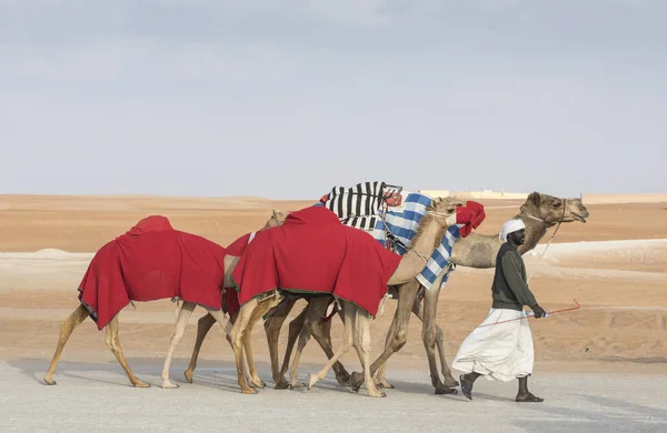 Madinat Zayed Emirados Árabes Unidos Dezembro 2017 Homem Árabe Com — Fotografia de Stock