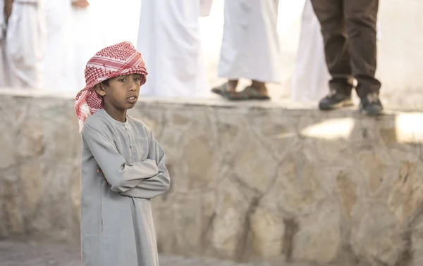 Nizwa Oman Lutego 2018 Młody Człowiek Omanu Rynku — Zdjęcie stockowe