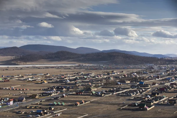 Ville Hatgal Par Lac Khovsgol Mongolie Nord — Photo