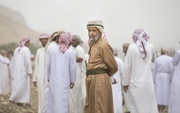 Khadal Omã Abril 2018 Velho Homem Omani Campo — Fotografia de Stock