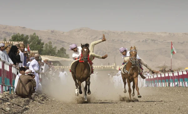 Ibri Umman Nisan 2018 Becerileri Geleneksel Yarışı Event Gösterilen Omani — Stok fotoğraf