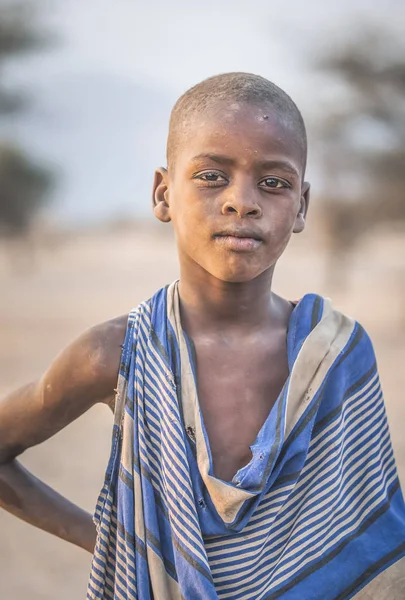 Arusha Tansania September 2017 Porträt Eines Jungen Massai Mannes — Stockfoto