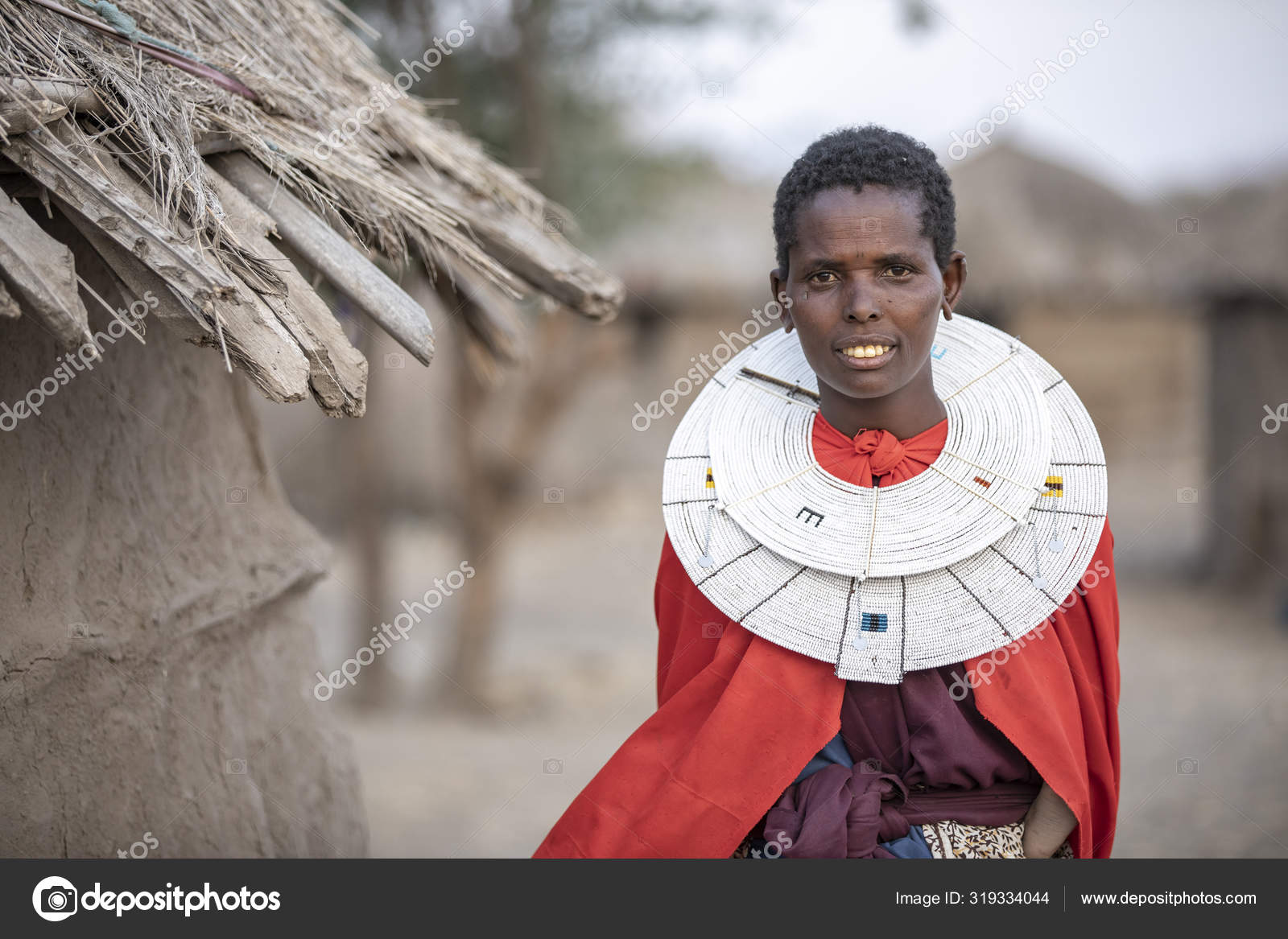 Arusha, Tanzania, 7th September 2019: Beautiful Maasai Women In