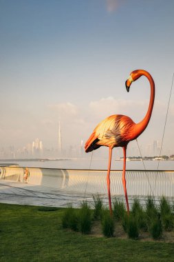 Dubai, Uae, 30 Kasım 2019: Dubai Suyun karşısından gökyüzü