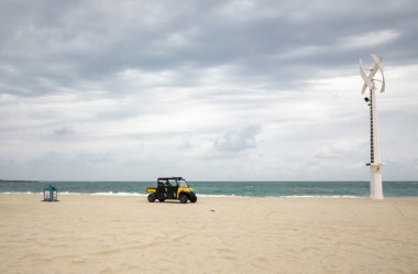 Dubai, Birleşik Arap Emirlikleri, 11 Ocak 2020: Bir sabah Dubai plajı